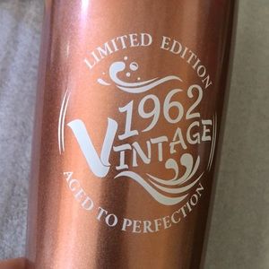 🥳 3-pc 1962 Aged to Perfection Vintage Birthday insulated mug + cover & straw